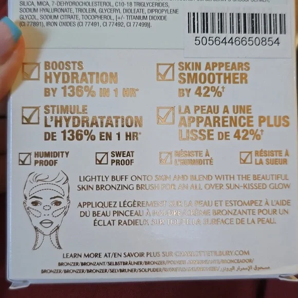 NIB $58 Charlotte Tilbury Beautiful Skin Sun-Kissed Glow Cream Bronzer #2 Medium - Picture 8 of 10